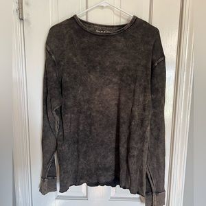 men’s Buckle BKE burnout thermal, brown, size Large